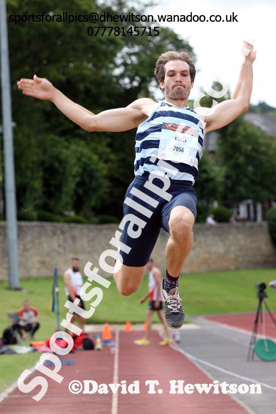 Senior mens long jump, EAP International Combined Events, Hexham Northumberland. Photo: David T. Hewitson/Sports for All Pics